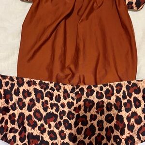 SHEIN Leopard Print Bikini - Brown and Black